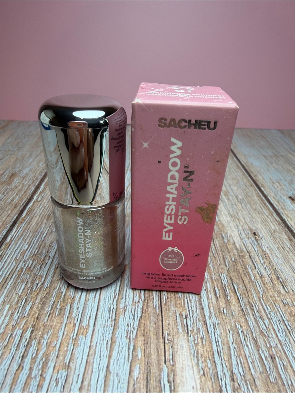 SACHEU Shimmery Pink Liquid Eyeshadow - Pink